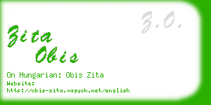 zita obis business card